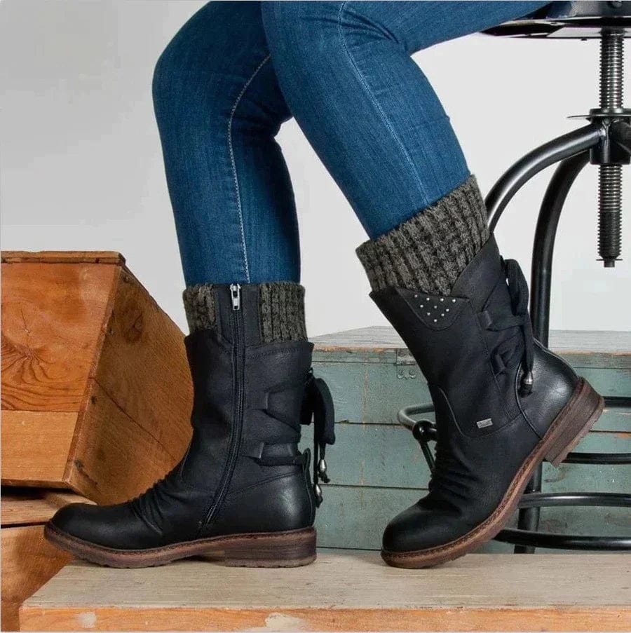 Klassische Orthopädische Stiefel mit zeitlosem Stil