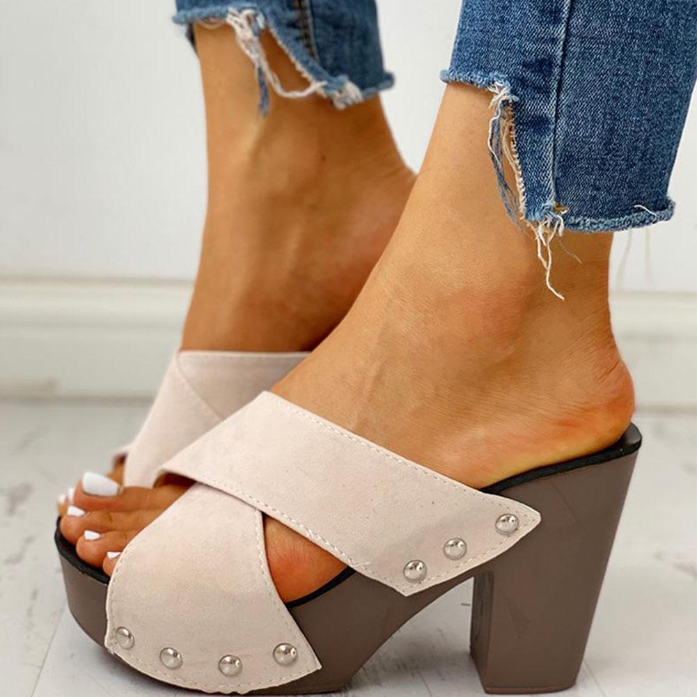 MW | Blockabsatz Sandalen Peep Toe