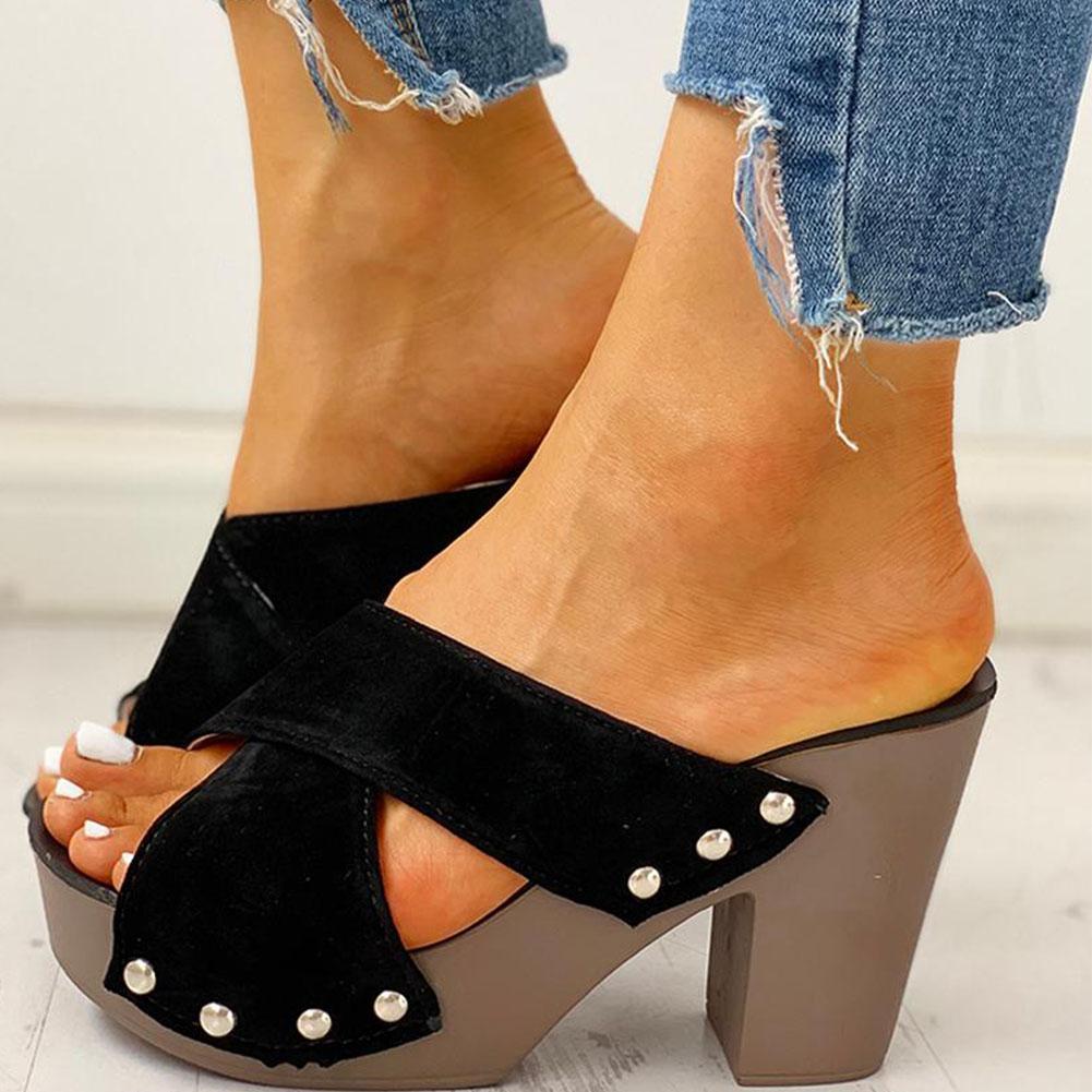 MW | Blockabsatz Sandalen Peep Toe
