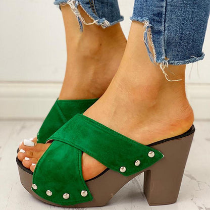 MW | Blockabsatz Sandalen Peep Toe