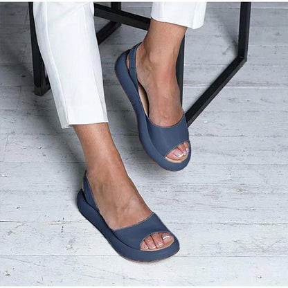 MW | Offene Zehensandalen mit Plateau für Frauen