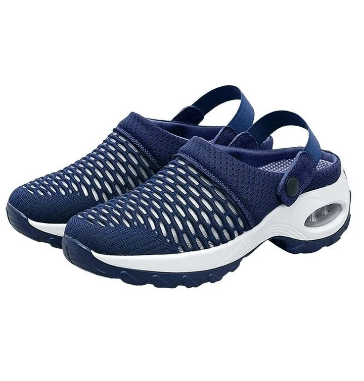 MW Frauen Luftkissen Plattform Mesh Mules Sneaker Sandalen