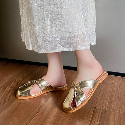 MW | Geschlossene Sandalen mit quadratischer Spitze