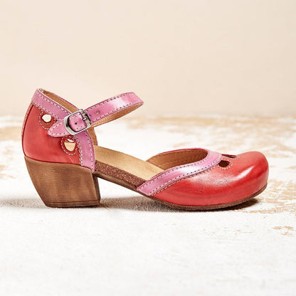 MW | Bequeme orthopädische Sandalen mit niedrigem Absatz