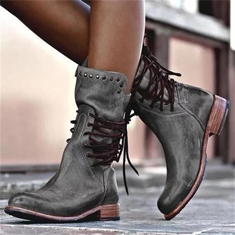 Vintage inspirierte Orthopädische Stiefel