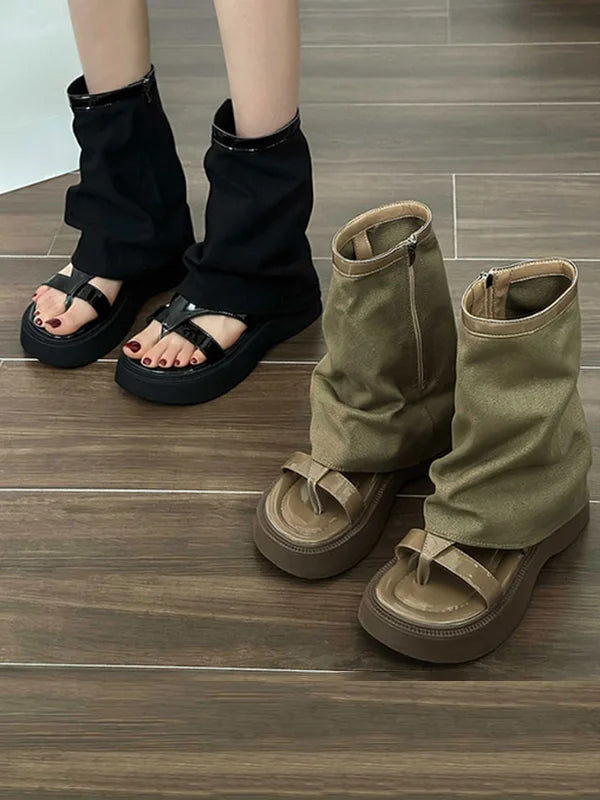 Vintage inspirierte Orthopädische Stiefel