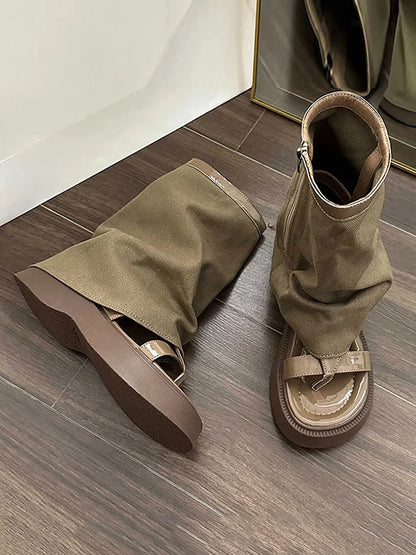 Vintage inspirierte Orthopädische Stiefel