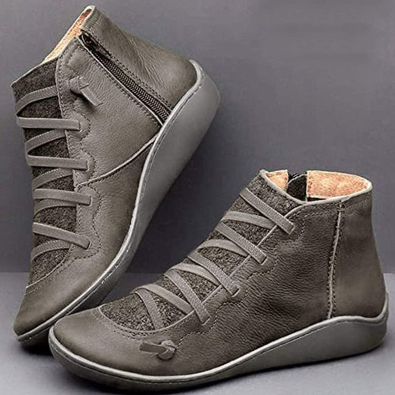 MW | Damen Schuhe Mode Leder Stiefelette