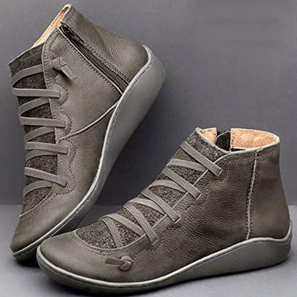 MW | Damen Schuhe Mode Leder Stiefelette
