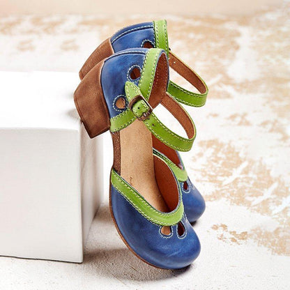 MW | Bequeme orthopädische Sandalen mit niedrigem Absatz