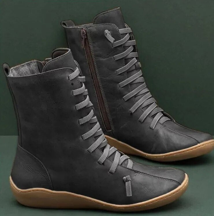 Vintage inspirierte Orthopädische Stiefel