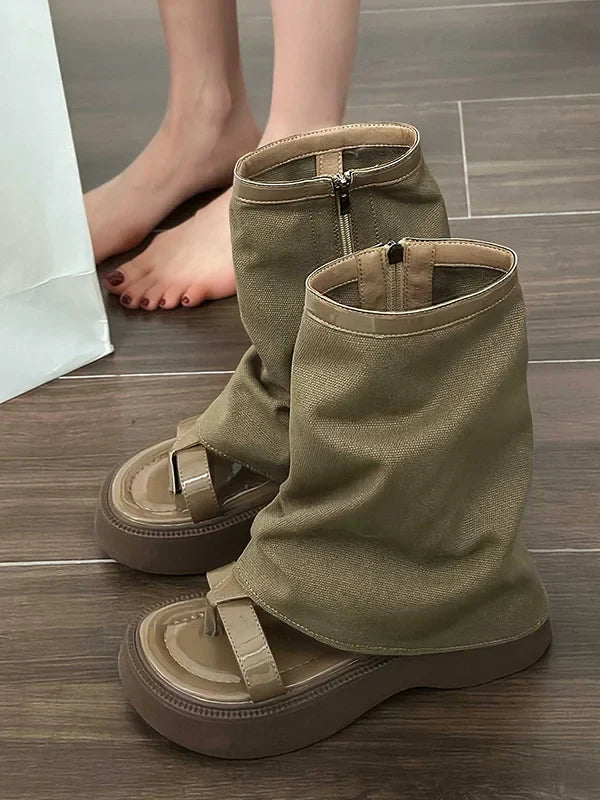 Vintage inspirierte Orthopädische Stiefel