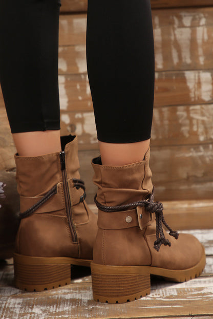 Vintage inspirierte Orthopädische Stiefel