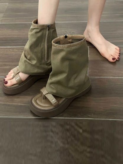 Vintage inspirierte Orthopädische Stiefel