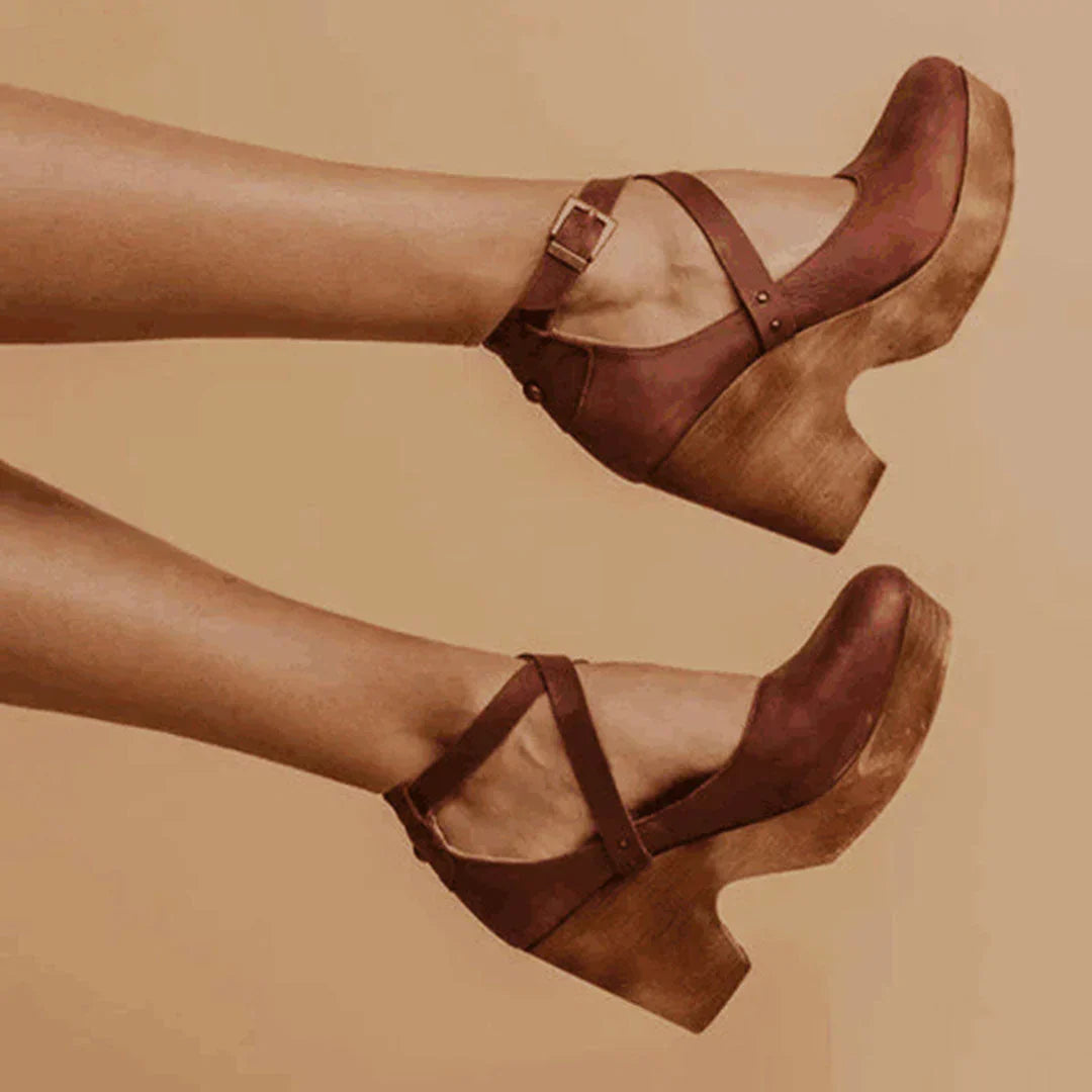 MW | Dicke High Heels Damen Lederschuhe