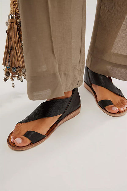 MW | Zehenring Schnallenplatte Sandalen