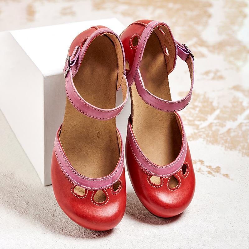 MW | Bequeme orthopädische Sandalen mit niedrigem Absatz