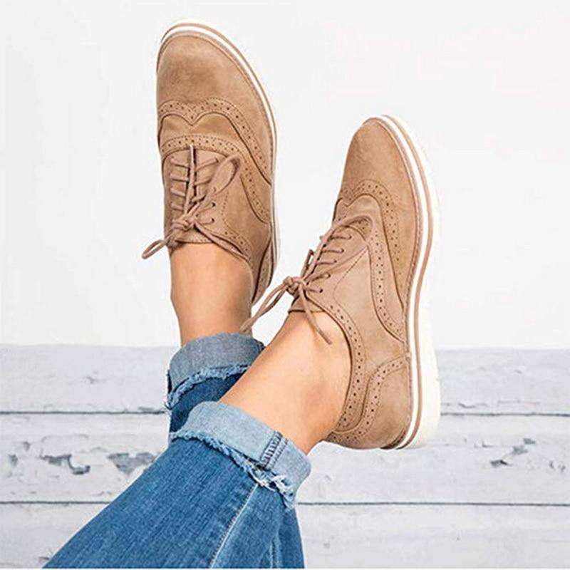 MW | Damen Casual Lace up Oxfords Flats