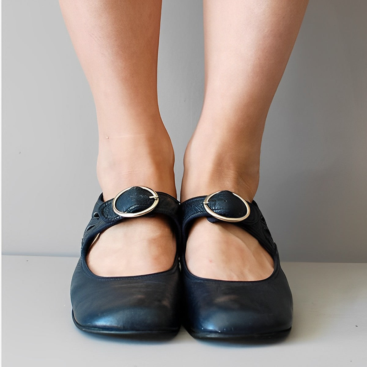 MW | Sommer Vintage Sandalen mit niedrigem Absatz