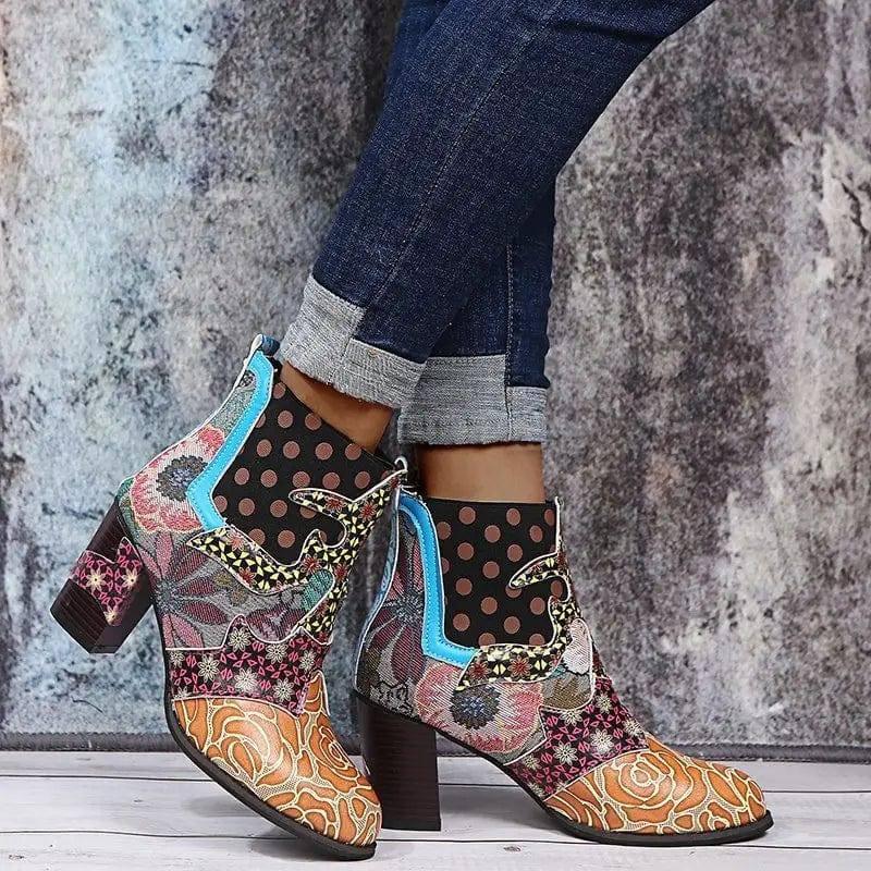 Vintage inspirierte Orthopädische Stiefel