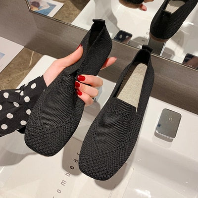 MW | Stretch-Gewebe Gummisohle Loafers