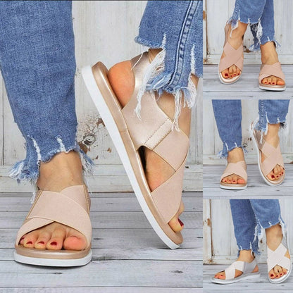MW | Bequeme minimalistische flache Sandalen