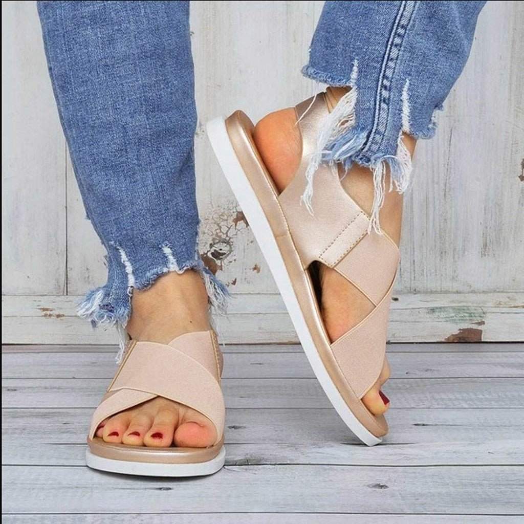 MW | Bequeme minimalistische flache Sandalen