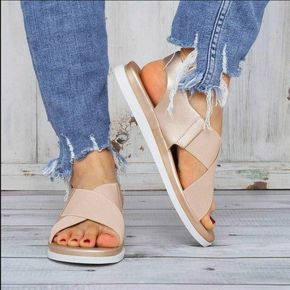 MW | Bequeme minimalistische flache Sandalen