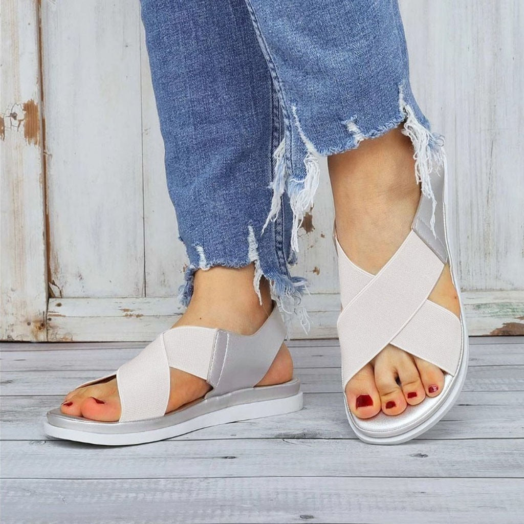 MW | Bequeme minimalistische flache Sandalen