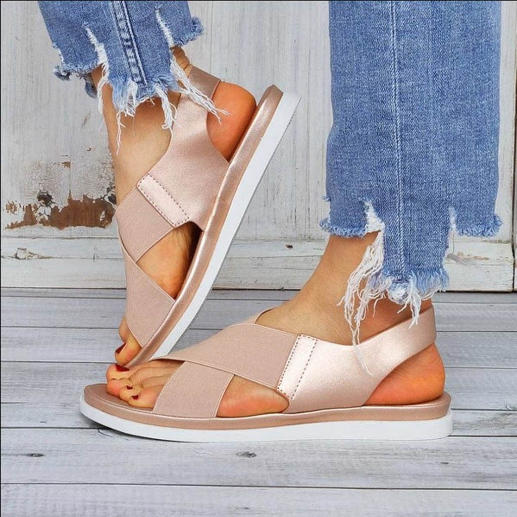 MW | Bequeme minimalistische flache Sandalen