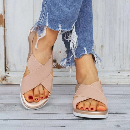 MW | Bequeme minimalistische flache Sandalen