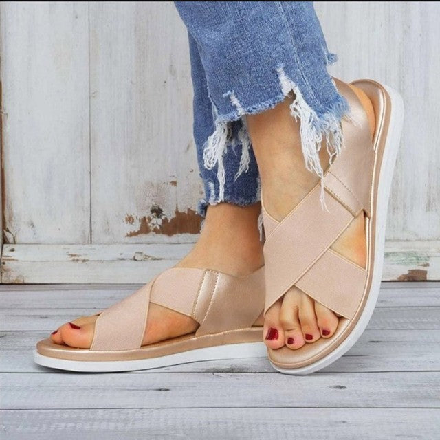 MW | Bequeme minimalistische flache Sandalen