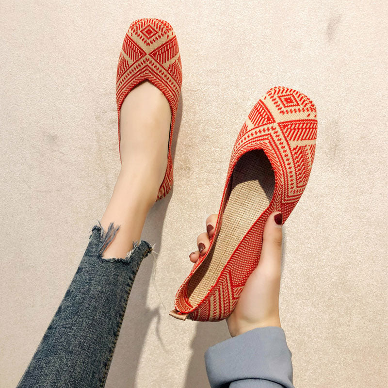 MW | Stretch-Gewebe Gummisohle Loafers