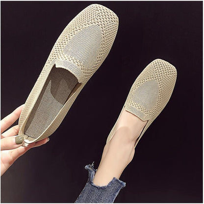 MW | Stretch-Gewebe Gummisohle Loafers