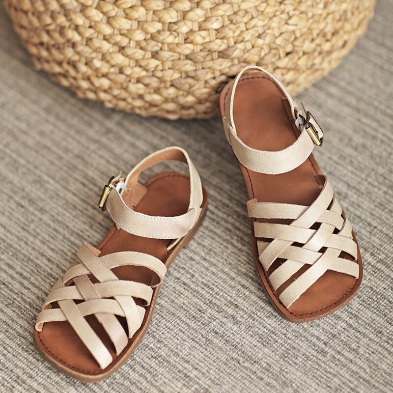 MW | Sandalen aus gewebtem Leder