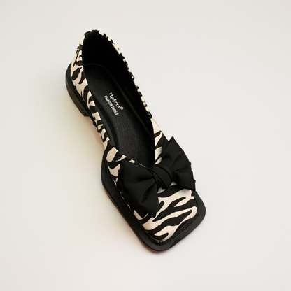 MW | Quadratische Zehe Flacher Mund Slipper für Frauen Loafers