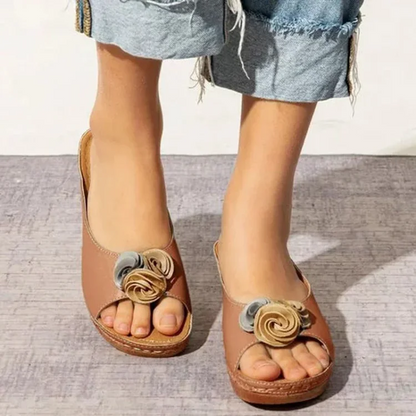 MW | Damen Keilsandalen Hausschuhe Stil Sandalen