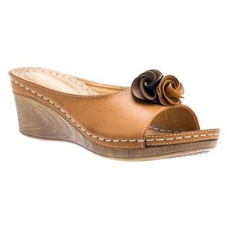 MW | Damen Keilsandalen Hausschuhe Stil Sandalen