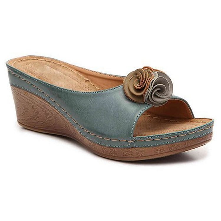 MW | Damen Keilsandalen Hausschuhe Stil Sandalen