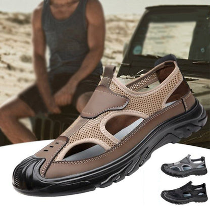 MW | Herren Sandalen aus Mesh-Leder