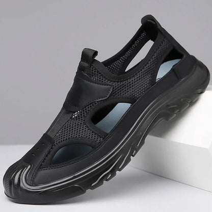 MW | Herren Sandalen aus Mesh-Leder