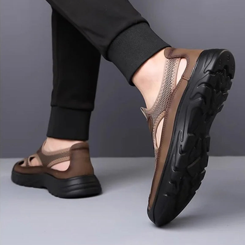 MW | Herren Sandalen aus Mesh-Leder