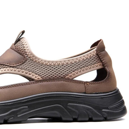 MW | Herren Sandalen aus Mesh-Leder