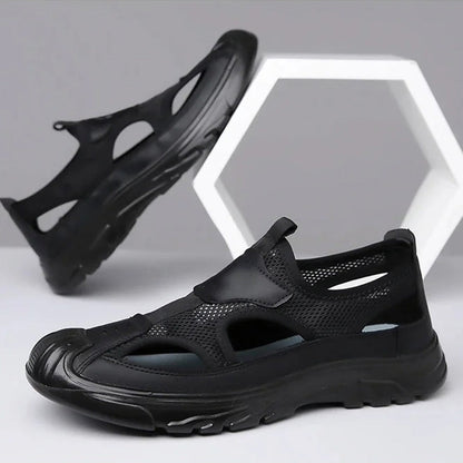 MW | Herren Sandalen aus Mesh-Leder