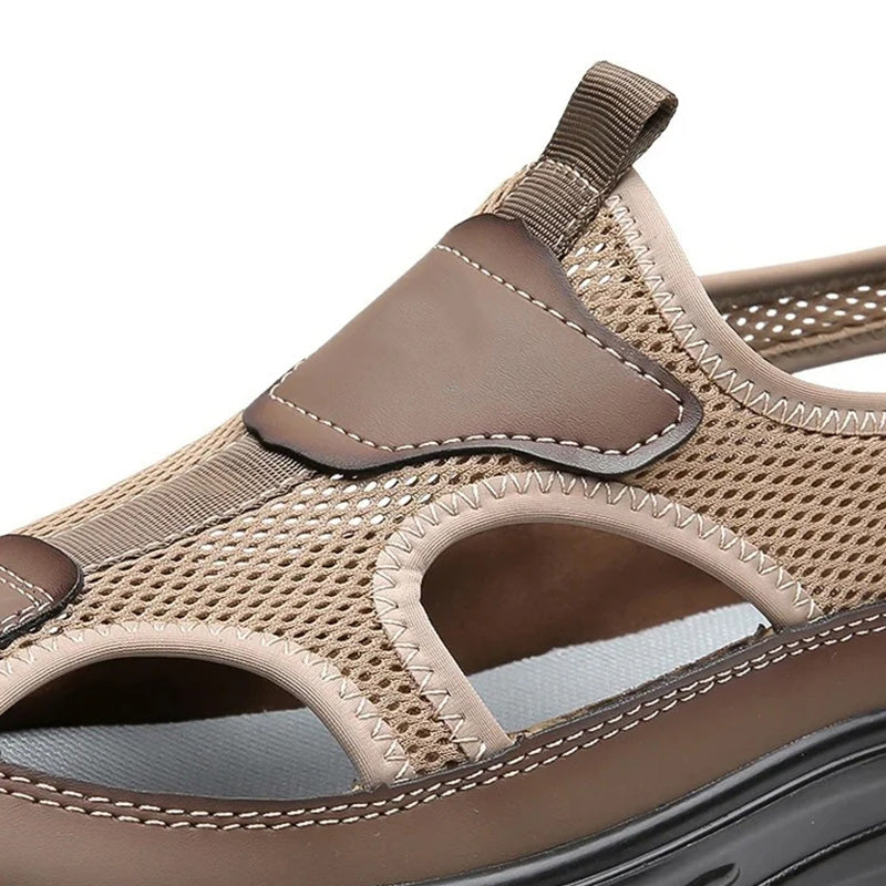 MW | Herren Sandalen aus Mesh-Leder