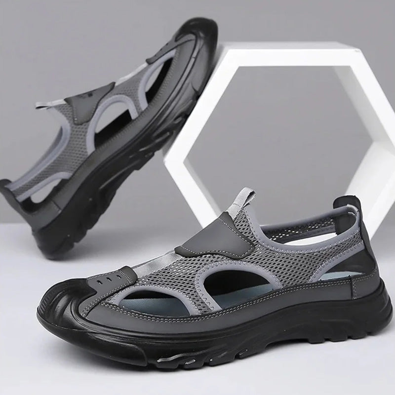 MW | Herren Sandalen aus Mesh-Leder