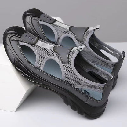 MW | Herren Sandalen aus Mesh-Leder