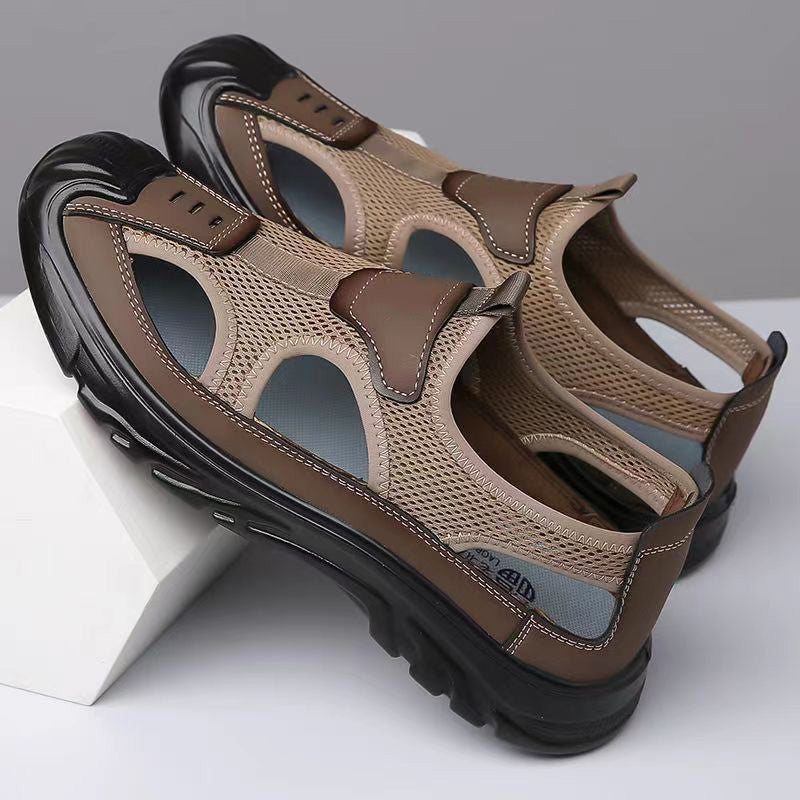 MW | Herren Sandalen aus Mesh-Leder