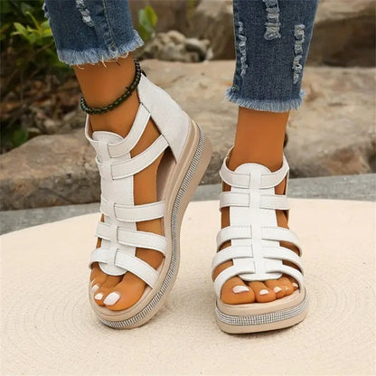 MW | Sandalen mit strassbesetztem Rand