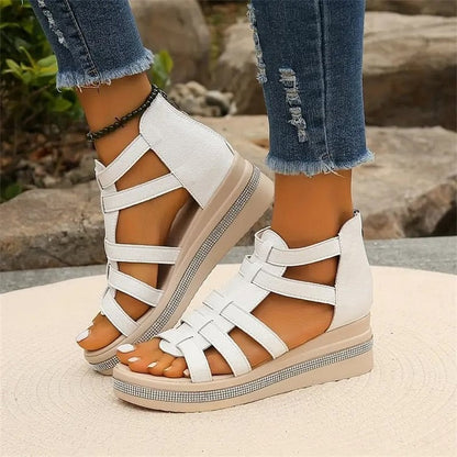 MW | Sandalen mit strassbesetztem Rand